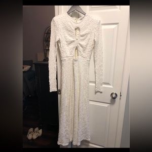 Sabina Musayev white formal dress